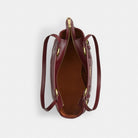 Coach Easton Tote Bag Gold Dark Wine