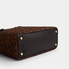 Coach Easton Tote Bag In Signature Chenille Gold Truffle