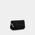 Coach Nolita 19 In Signature Denim Silver Black