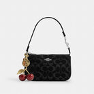 Coach Nolita 19 In Signature Denim Silver Black