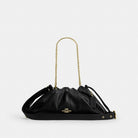 Coach Faye Large Shoulder Bag With Quilting Gold Black