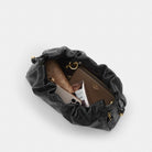 Coach Faye Large Shoulder Bag With Quilting Gold Black