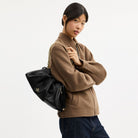 Coach Faye Large Shoulder Bag With Quilting Gold Black
