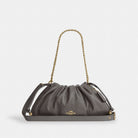Coach Faye Large Shoulder Bag With Quilting Gold Slate
