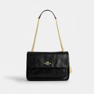 Coach Elodie Crossbody Bag With Quilting Gold Black