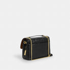 Coach Elodie Crossbody Bag With Quilting Gold Black