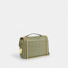 Coach Elodie Crossbody Bag With Quilting Gold Pistachio
