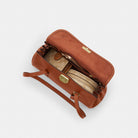 Coach Bridget Flap Shoulder Bag Gold Tan