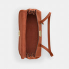 Coach Bridget Flap Shoulder Bag Gold Tan