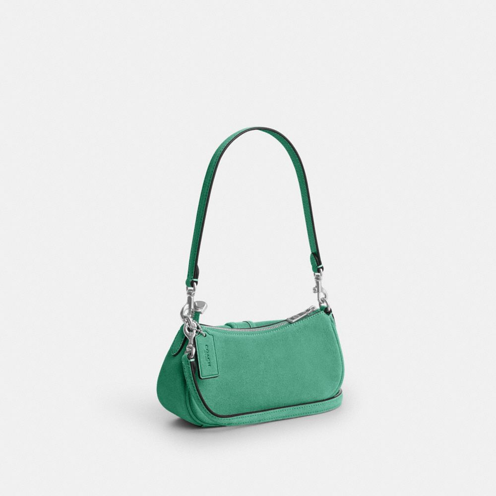 Coach Ashton Mini Shoulder Bag Silver Mint