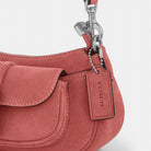Coach Ashton Mini Shoulder Bag Silver Pink