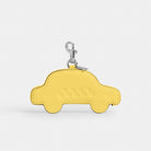 Coach Taxi Bag Charm Silver Yellow