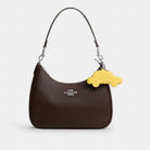 Coach Taxi Bag Charm Silver Yellow