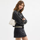 Coach Faye Mini Drawstring Bag Gold Chalk