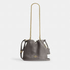 Coach Faye Mini Drawstring Bag With Quilting Gold Slate