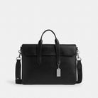Coach Sullivan Portfolio Brief Silver Black