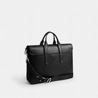 Coach Sullivan Portfolio Brief Silver Black