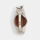 Coach Carmen Mini Crossbody Bag With Newspaper Print Silver Chalk Multi