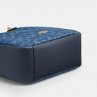 Coach Hadley Convertible Crossbody Bag In Signature Denim Gold Indigo