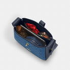 Coach Hadley Convertible Crossbody Bag In Signature Denim Gold Indigo