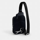 Coach Racer Sling Pack In Signature Camo Print Silver