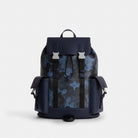 Coach Clark Backpack In Signature Camo Print Silver