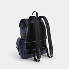 Coach Clark Backpack In Signature Camo Print Silver Blue Multi
