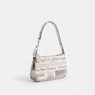 Coach Nolita 19 With Newspaper Print Silver Chalk Multi