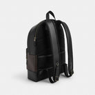 Coach West Backpack In Signature Canvas With Varsity Stripe Gunmetal