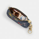 Coach Teri Mini Crossbody Bag With Embroidery Gold Dark Denim