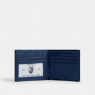 Coach Id Billfold Wallet With Varsity Stripe Deep Blue Multi