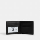 Coach Id Billfold Wallet In Signature Canvas With Varsity Stripe Black