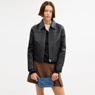 Coach Nolita 19 In Signature Denim Gold Indigo