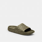 Men's Coach Bay Slide In Signature Army Green