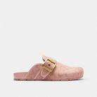 Women's Coach Archival Buckle Clog In Signature Jacquard Canvas Carnation