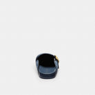 Women's Coach Archival Buckle Clog In Regenerative Cotton Signature Denim Indigo