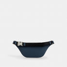 Coach Warren Mini Belt Bag In Signature Denim Silver Denim