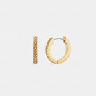 Coach Pearl Huggie Earrings Gold