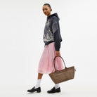 Coach Alter/Ego Large Tote Bag In Upcrafted Leather Dark Stone