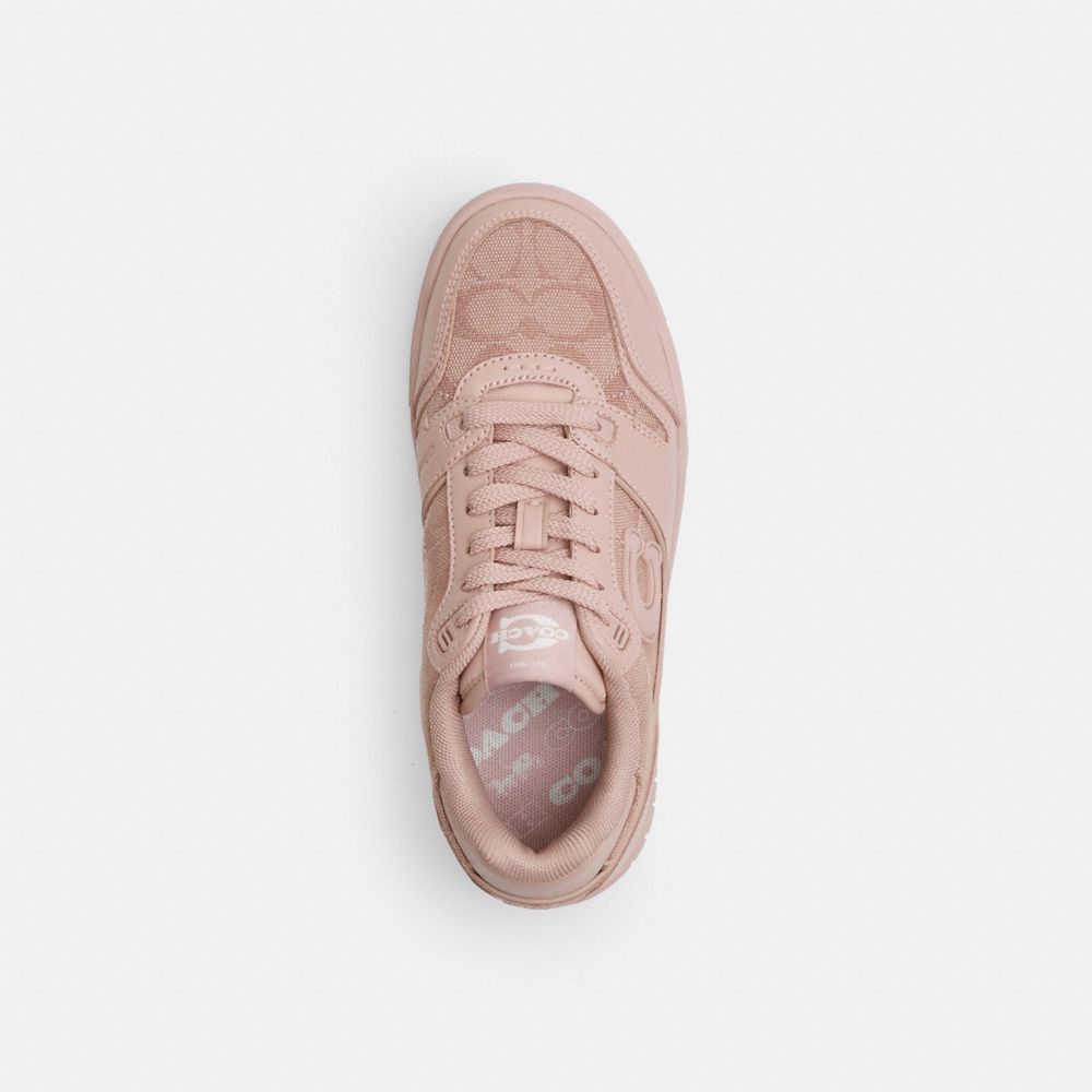 Women's Coach Soho Sneaker With Signature Jacquard Canvas Carnation