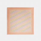 Coach Signature Rainbow Print Silk Square Scarf Multi