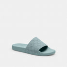 Women's Coach Udele Sport Slide In Signature Jacquard Canvas Sea Mist
