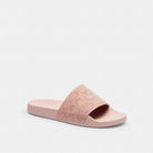 Women's Coach Udele Sport Slide In Signature Jacquard Canvas Carnation