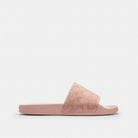 Women's Coach Udele Sport Slide In Signature Jacquard Canvas Carnation