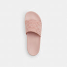 Women's Coach Udele Sport Slide In Signature Jacquard Canvas Carnation