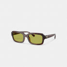 Coach C Heart Narrow Square Sunglassses Dark Tortoise
