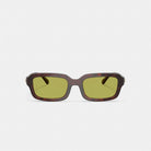 Coach C Heart Narrow Square Sunglassses Dark Tortoise
