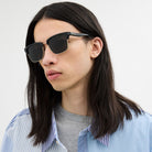Coach Coach Script Square Sunglasses Black