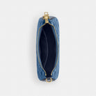 Coach Teri Shoulder Bag In Signature Denim Gold Indigo
