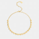 Coach Heart Choker Necklace Gold Multi